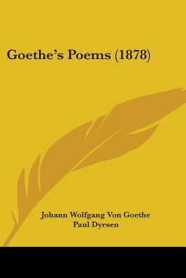 Goethe's Poems (1878) 1436860393 Book Cover