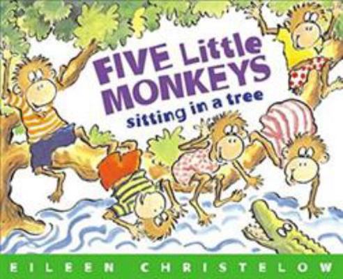 Five Little Monkeys Sitting in a Tree Book and CD B00QFX8ZZI Book Cover