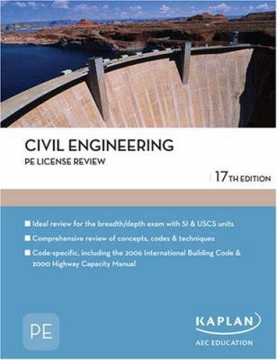 Civil Engineering PE License Review (Pe Exam Pr... 1427761396 Book Cover