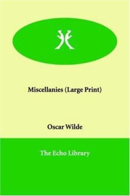 Miscellanies [Large Print] 1846373026 Book Cover