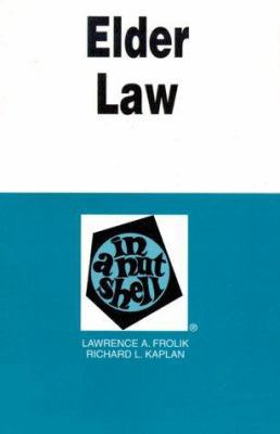 Elder Law in a Nutshell 0314231692 Book Cover