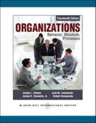 Organizations: Behavior, Structure, Proc 0071086412 Book Cover