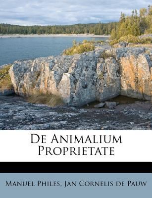 de Animalium Proprietate 1173035737 Book Cover