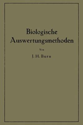 Biologische Auswertungsmethoden [German] 3642892787 Book Cover