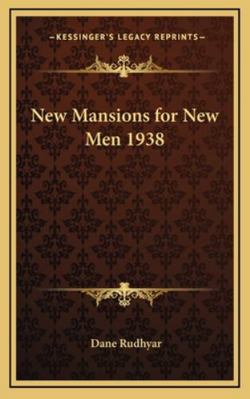 New Mansions for New Men 1938 1163217360 Book Cover