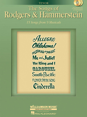 The Songs of Rodgers & Hammerstein: Tenor with ... 1423474767 Book Cover