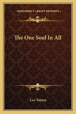 The One Soul In All 1162816953 Book Cover