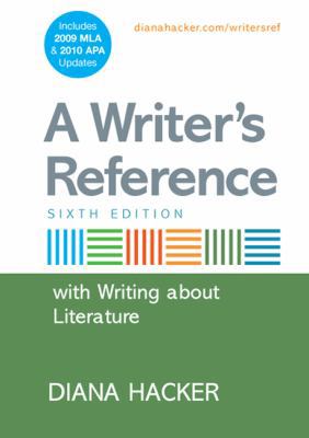 A Writer's Reference: With Writing About Litera... 0312664796 Book Cover
