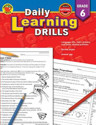 Daily Learning Drills, Grade 6 0769630960 Book Cover