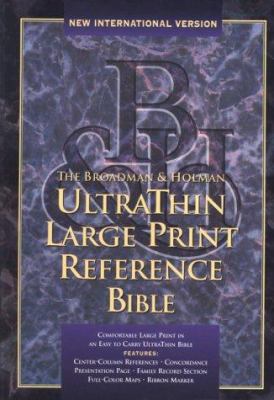 The Holy Bible: Ultrathin Reference Bible; New ... [Large Print] 1558196005 Book Cover