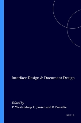 Interface Design & Document Design 9042005106 Book Cover