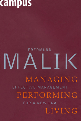 Managing Performing Living: Effective Managemen... 3593382784 Book Cover