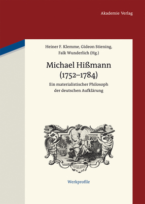 Michael Hißmann (1752-1784) [German] 3050056789 Book Cover