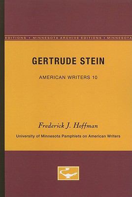 Gertrude Stein - American Writers 10: Universit... 0816602425 Book Cover