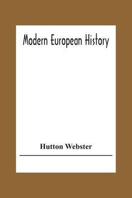 Modern European History 935430558X Book Cover