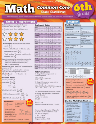 Math Common Core State Standards, Grade 6 1423217683 Book Cover