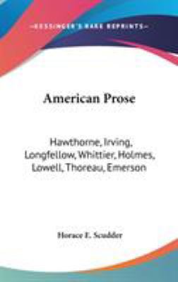 American Prose: Hawthorne, Irving, Longfellow, ... 0548555265 Book Cover