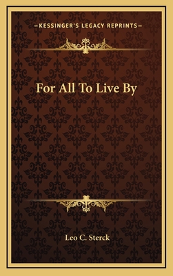For All to Live by 1163370878 Book Cover
