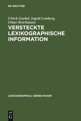 Versteckte lexikographische Information [German] 3484309652 Book Cover