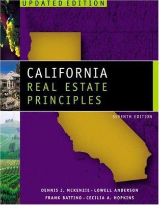 California Real Estate Principles, Copyright Up... 0324143907 Book Cover