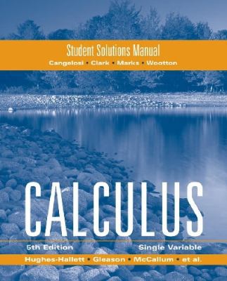 Student Solutions Manual to Accompany Calculus:... 047041412X Book Cover