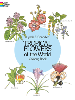 Tropical Flowers of the World Coloring Book 0486242064 Book Cover