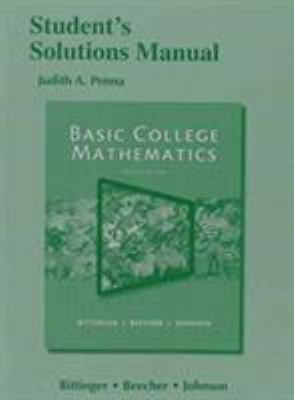 Student's Solutions Manual for Basic College Ma... 0321931912 Book Cover