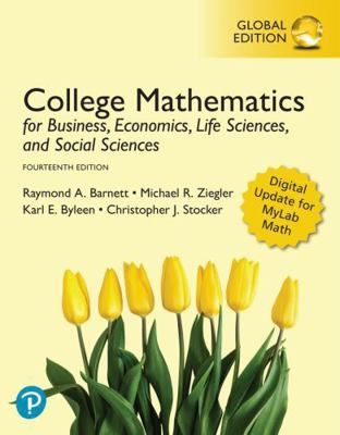 College Mathematics for Business, Economics, Li... 1292270497 Book Cover
