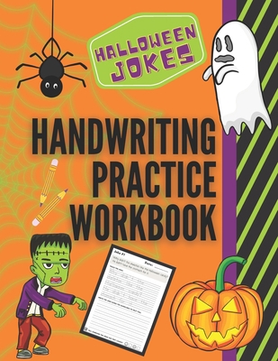 Halloween Jokes Handwriting Practice Workbook: ... B08GV1VFHT Book Cover