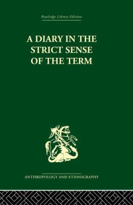 A Diary in the Strictest Sense of the Term 0415330564 Book Cover