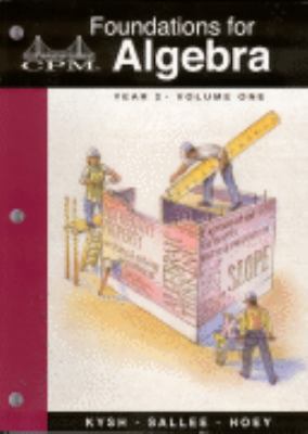 Foundations for Algebra: Year 2, Vol. 1 1931287074 Book Cover