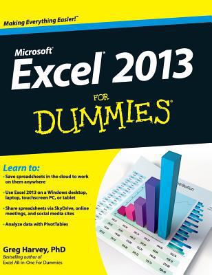 Excel 2013 For Dummies 1119174341 Book Cover