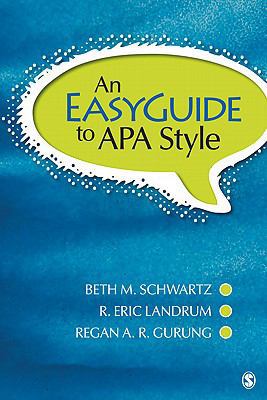 An EasyGuide to APA Style 1412991242 Book Cover