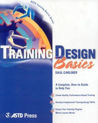 Training Design Basics 1562863487 Book Cover