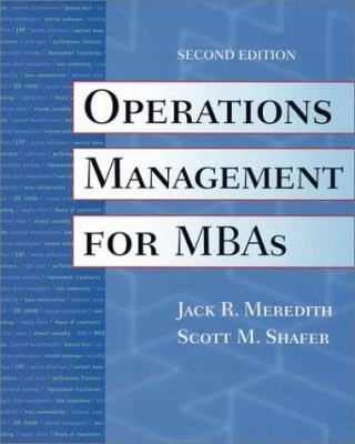 Operations Management for MBAs 0471000604 Book Cover