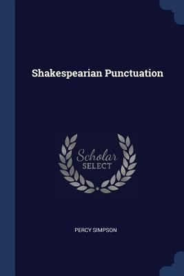 Shakespearian Punctuation 1377251039 Book Cover