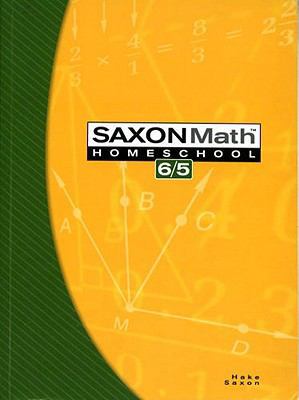 Saxon Math Homeschool 6/5 1591413184 Book Cover