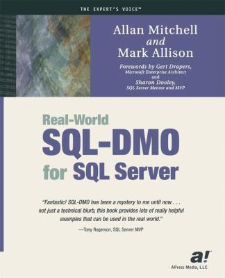 Real-World Sql-Dmo for SQL Server 1590590406 Book Cover