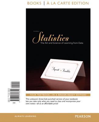 Statistics: The Art and Science of Learning fro... 0321756320 Book Cover