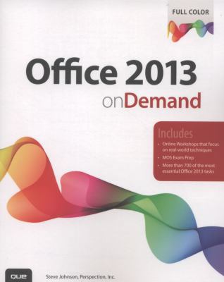 Office 2013 on Demand 078975049X Book Cover