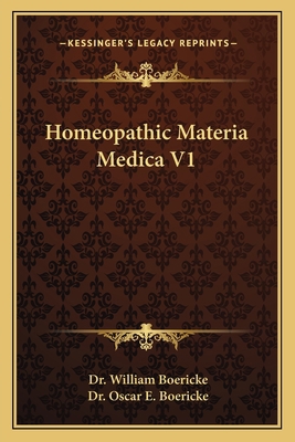 Homeopathic Materia Medica V1 1162628804 Book Cover