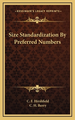 Size Standardization By Preferred Numbers 1168786991 Book Cover