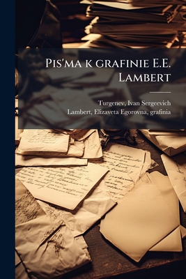 Pis'ma k grafinie E.E. Lambert [Russian] 1179976835 Book Cover