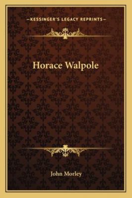 Horace Walpole 1162757132 Book Cover