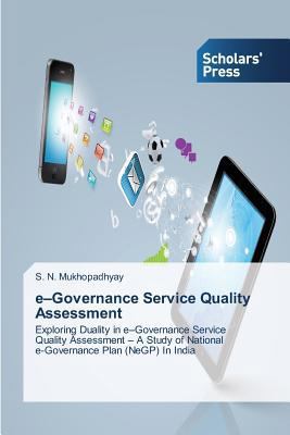 e-Governance Service Quality Assessment 3639512871 Book Cover