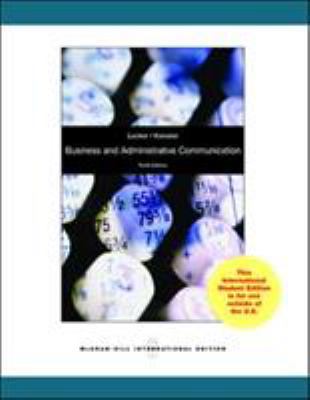Business and Administrative Communication 0071317953 Book Cover