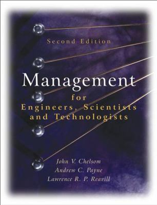 Management for Engineers, Scientists 2e 0470021268 Book Cover