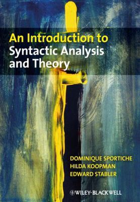 An Introduction to Syntactic Analysis and Theory 1405100168 Book Cover