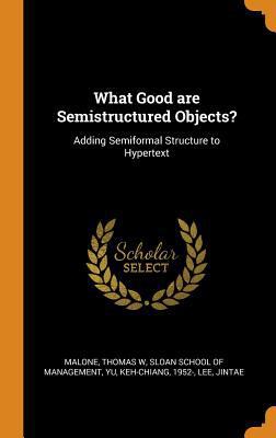What Good Are Semistructured Objects?: Adding S... 0353304190 Book Cover