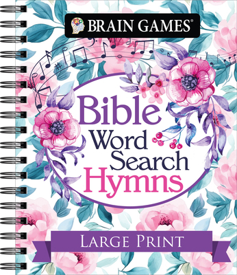 Brain Games - Bible Word Search: Hymns - Large ... B0FT7GR95Y Book Cover